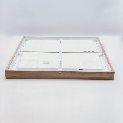Brilagi - Plafonnier de salle de bain LED WOODY FRAME LED/50W/230V 60x60 cm IP44 chêne