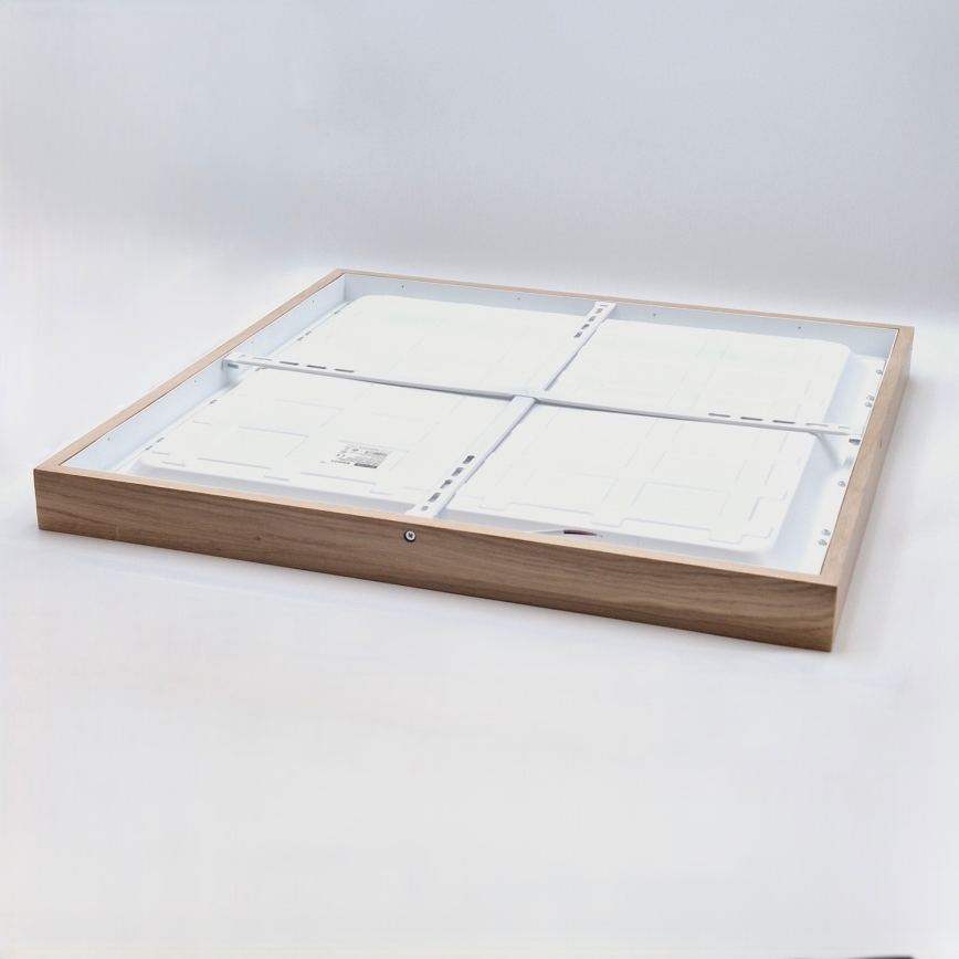 Brilagi - Plafonnier de salle de bain LED WOODY FRAME LED/50W/230V 60x60 cm IP44 chêne