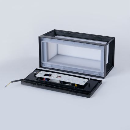 Brilagi - Applique murale extérieure PARKER LED 12W/230V avec détecteur, noir, IP44