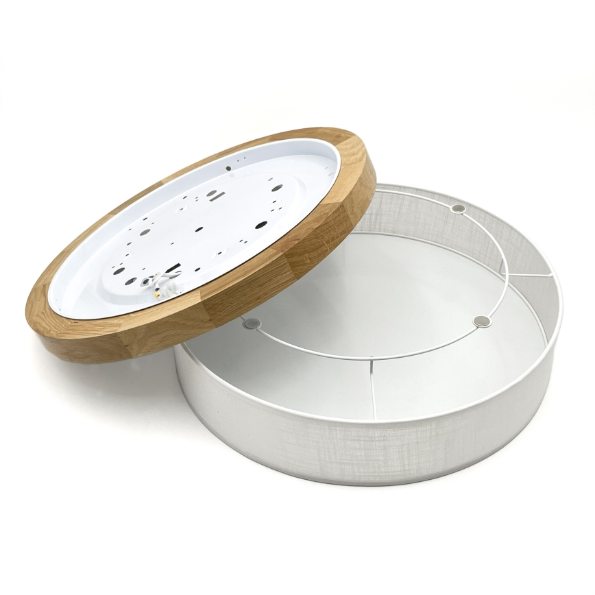 Brilagi - Applique LED BELLADONNA LED/36W/230V Ø 40 cm blanche/chêne