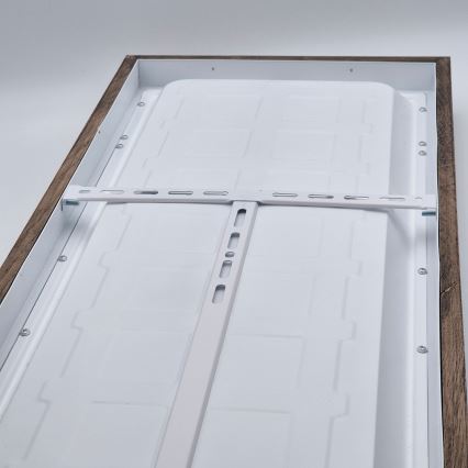 Brilagi - Plafonnier LED salle de bain WOODY FRAME LED/40W/230V 120x30 cm IP44 noyer