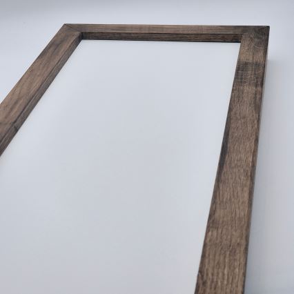 Brilagi - Plafonnier LED salle de bain WOODY FRAME LED/50W/230V 120x30 cm IP44 noyer