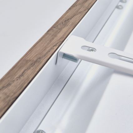 Brilagi - Plafonnier LED salle de bain WOODY FRAME LED/50W/230V 120x30 cm IP44 noyer