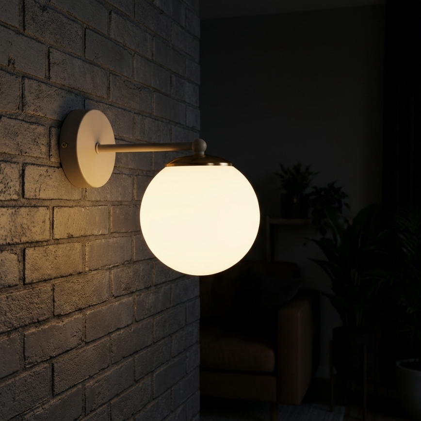 Brilagi - Applique murale 1xE27/60W/230V beige/doré