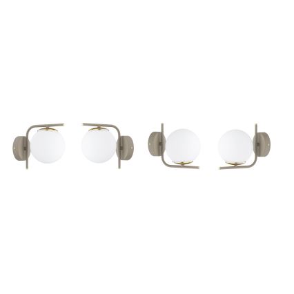 Brilagi - Applique murale 1xE27/60W/230V beige/dorée