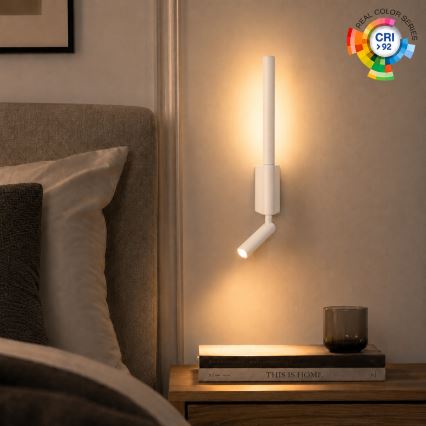 Brilagi - Applique murale à spot LED VIXON LED/3W/230V + LED/5W blanche IRC 90