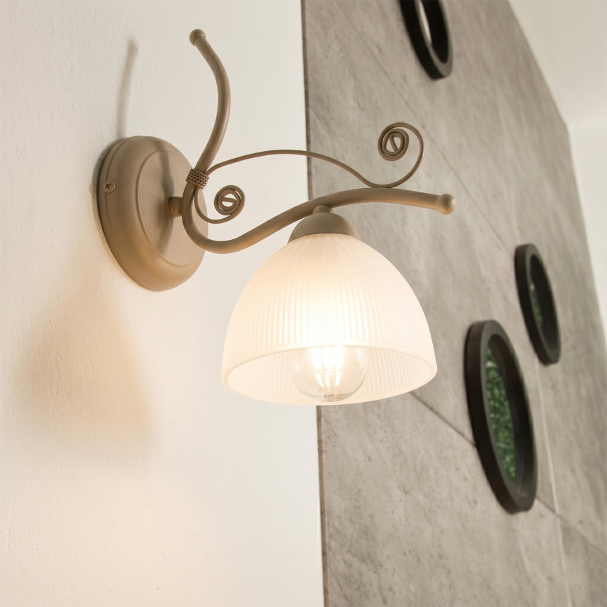 Brilagi - Applique murale ANTICO MODERN 1xE27/60W/230V beige