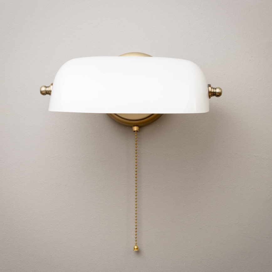 Brilagi - Applique murale BANK OFFICE 1xE27/60W/230V laiton/blanc