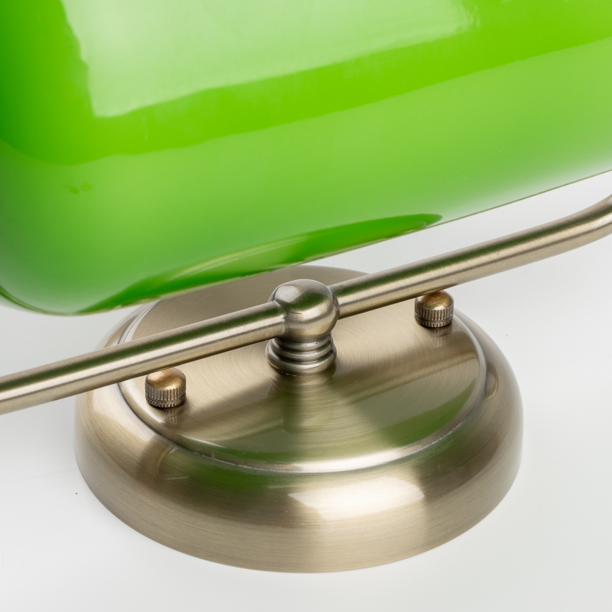 Brilagi - Applique murale BANK OFFICE 1xE27/60W/230V laiton/vert