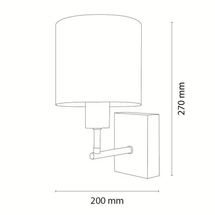Brilagi - Lampe murale pour enfants BOBO WOOD 1xE27/25W/230V chêne/noir/blanc/motif licornes