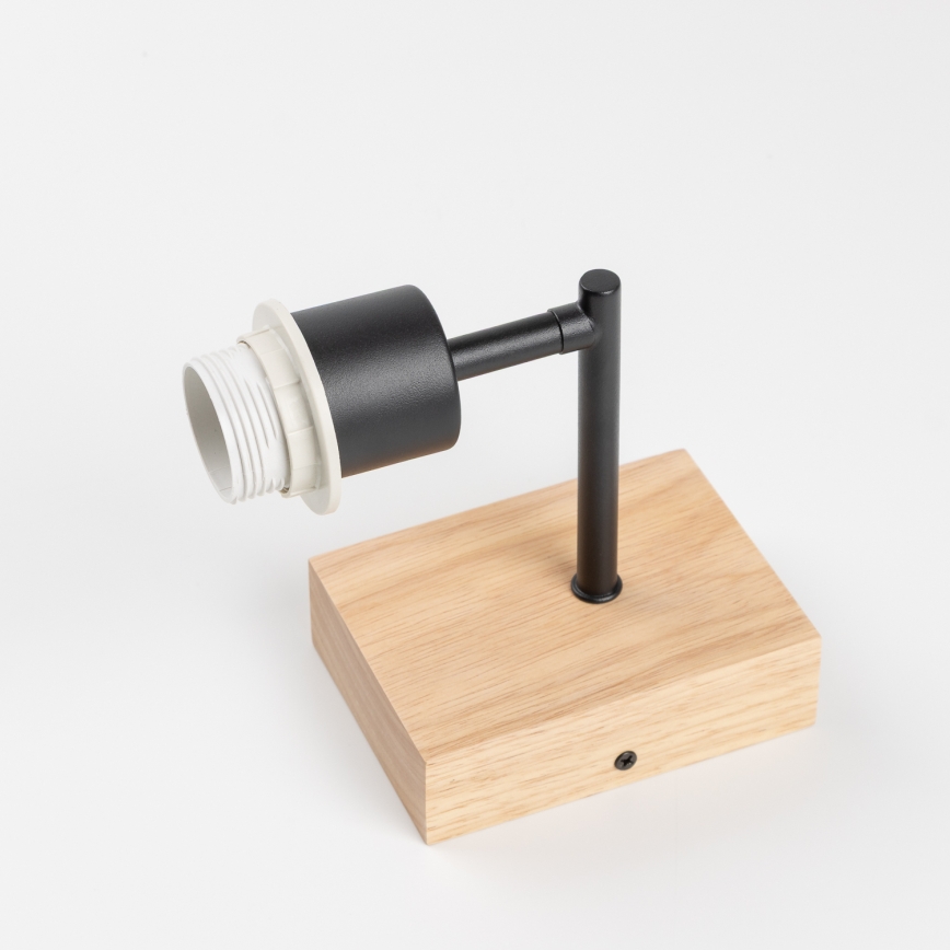 Brilagi - Lampe murale pour enfant BOBO WOOD 1xE27/25W/230V chêne/noir/blanc/motifs d'animaux
