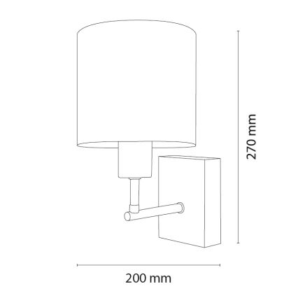 Brilagi - Lampe murale enfant BOBO WOOD 1xE27/25W/230V chêne/noir/blanc/rose/motif ballerines