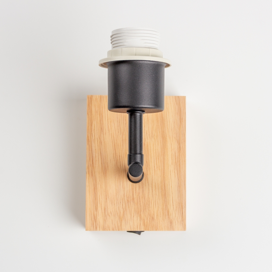 Brilagi - Lampe murale pour enfant BOBO WOOD 1xE27/25W/230V chêne/noir/blanc/vert/jungle