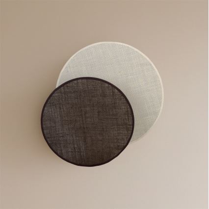 Brilagi - Applique murale CIRCLES 1xE27/60W/230V Ø 35 cm crème/marron