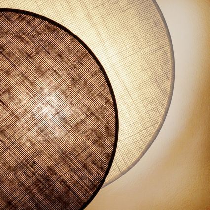 Brilagi - Applique murale CIRCLES 1xE27/60W/230V Ø 35 cm crème/marron