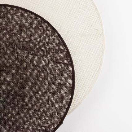 Brilagi - Applique murale CIRCLES 1xE27/60W/230V Ø 35 cm crème/marron