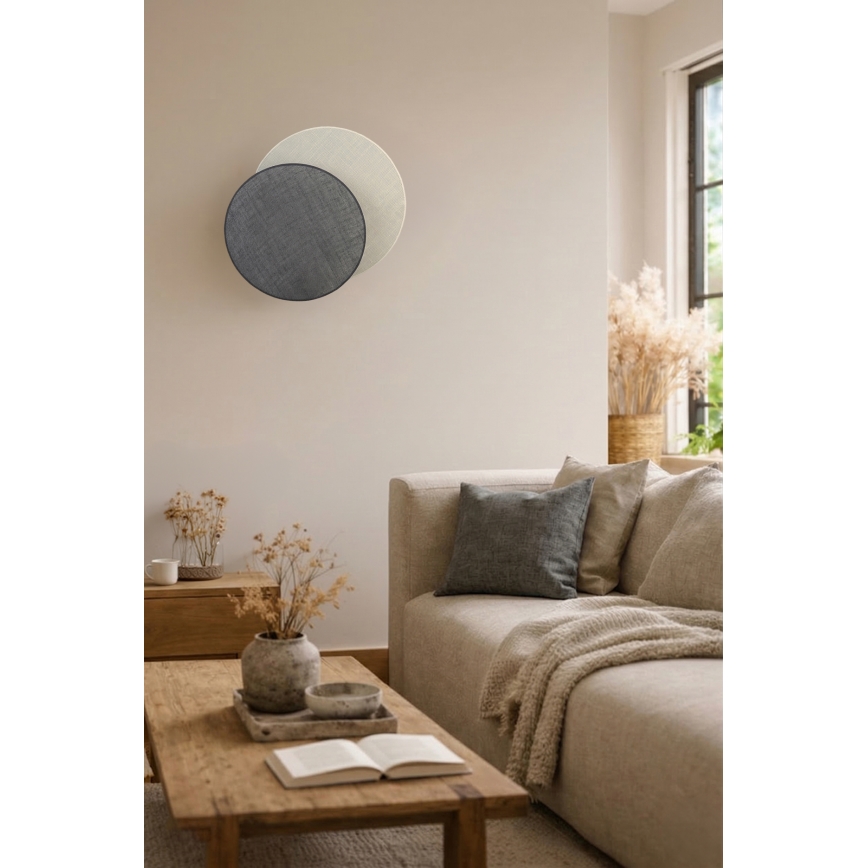 Brilagi - Applique murale CIRCLES 1xE27/60W/230V Ø 45 cm crème/gris