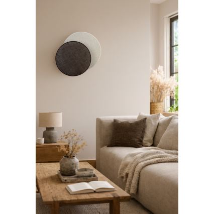 Brilagi - Applique murale CIRCLES 1xE27/60W/230V Ø 45 cm crème/marron