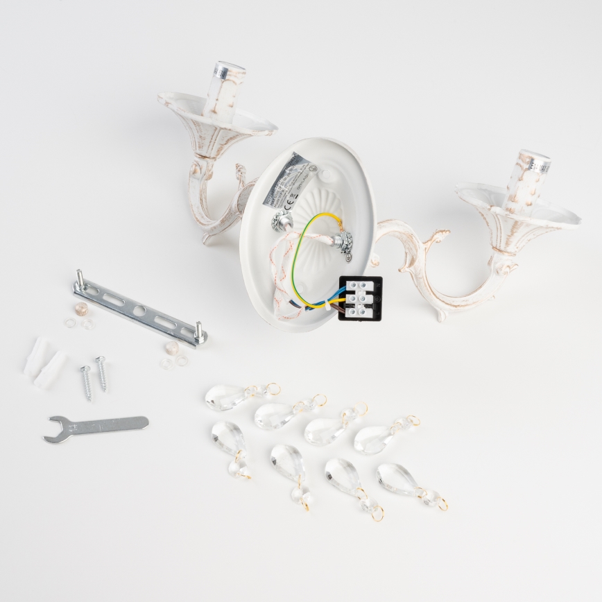 BRILAGI - Applique murale CLASSIC 2xE14/10W/230V crème/patine