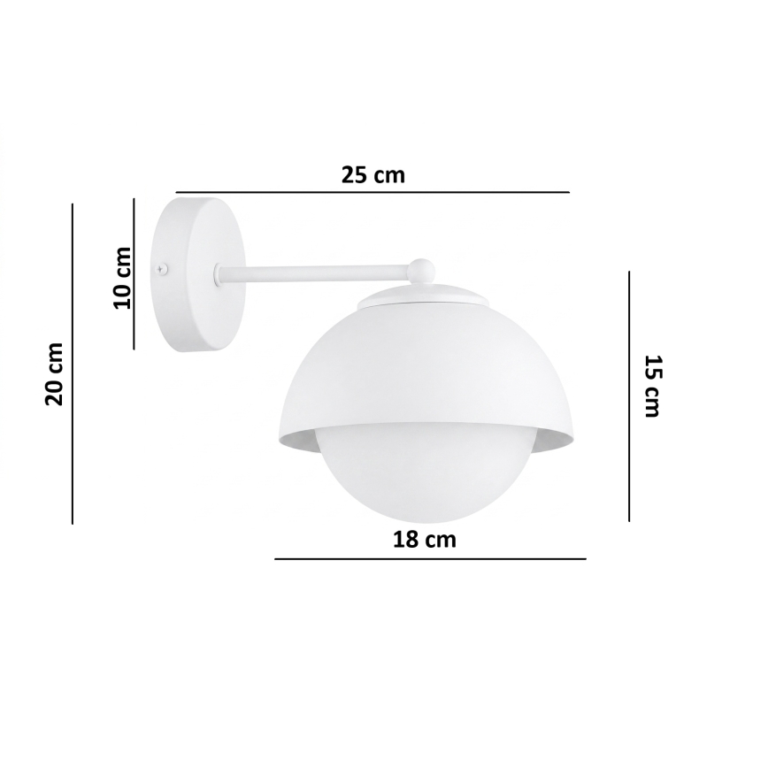BRILAGI - Applique murale COSMO 1xE27/60W/230V blanche