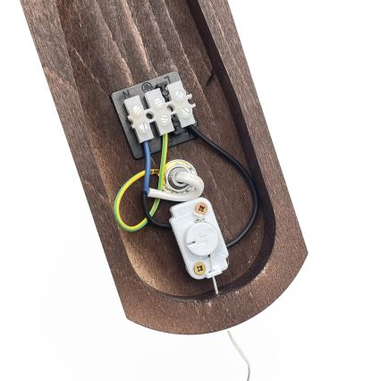 Brilagi - Applique murale COTTAGE 1xG9/40W/230V hêtre/blanc