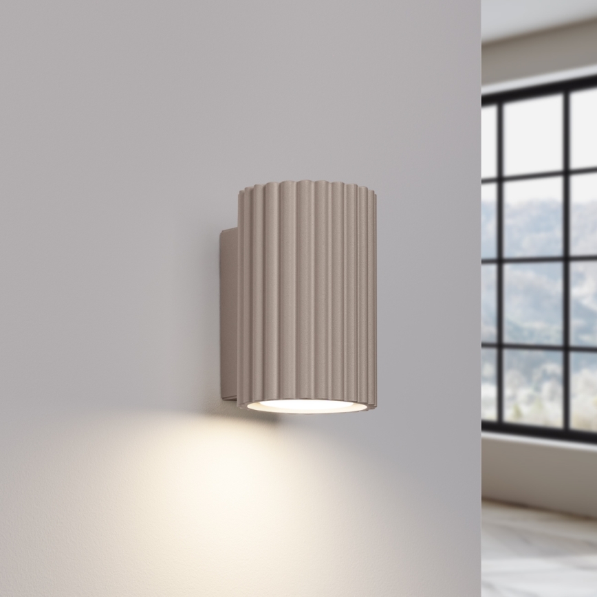 Brilagi - Applique murale CRESTO 2xGU10/10W/230V 10 cm taupe