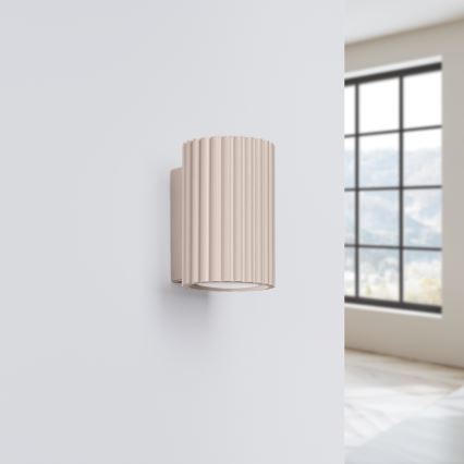 Brilagi - Applique murale CRESTO 2xGU10/10W/230V 10 cm taupe