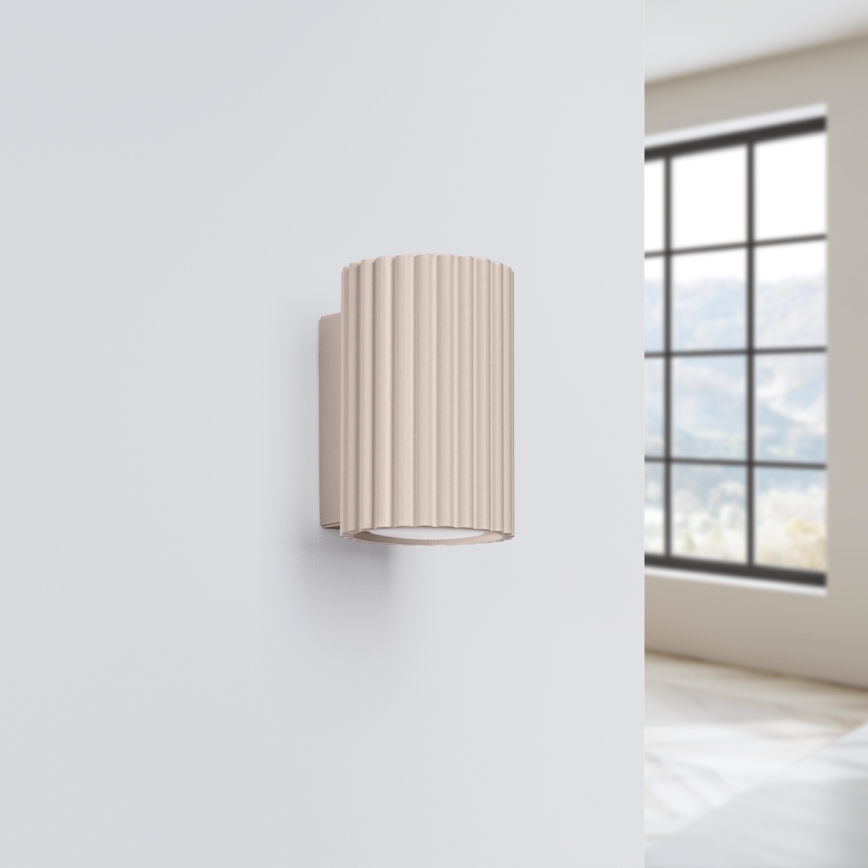 Brilagi - Applique murale CRESTO 2xGU10/10W/230V 10 cm taupe