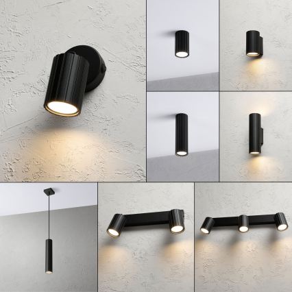 Brilagi - Applique murale CRISPINA 1xGU10/10W/230V noire