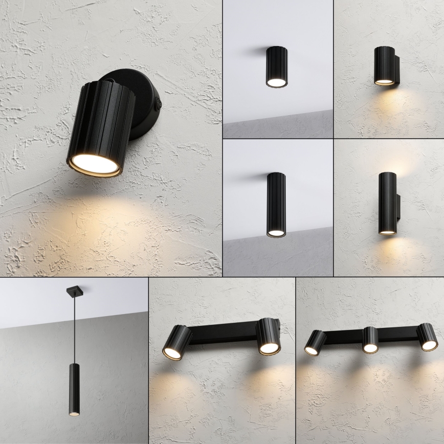 Brilagi - Applique murale CRISPINA 1xGU10/10W/230V noire