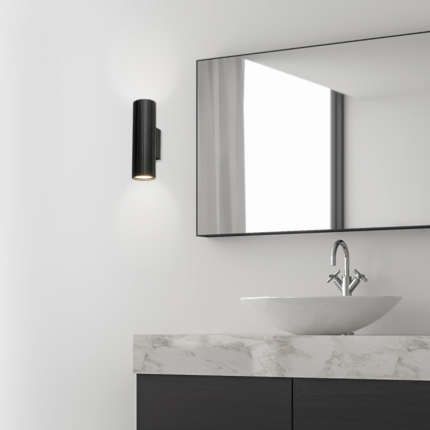 Brilagi - Applique murale CRISPINA 2xGU10/10W/230V 20 cm noire