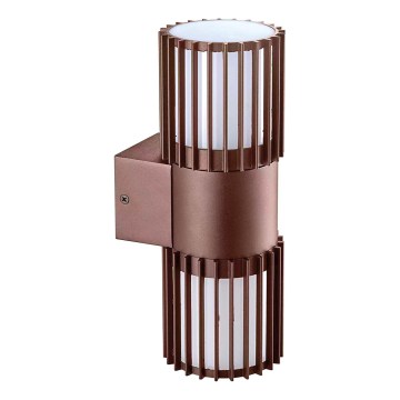 BRILAGI - Applique murale d'extérieur ARMOR 2xGU10/35W/230V IP44 marron