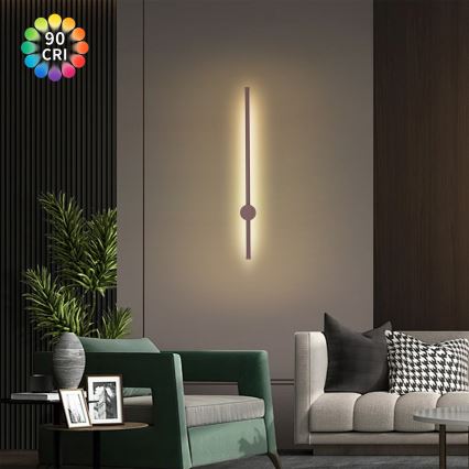 Brilagi - Applique murale d'extérieur LED AURA LED/12W/230V 3000K IP54 65 cm marron IRC 90