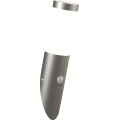 Brilagi - Applique murale d'extérieur avec détecteur ELIA 1xE27/20W/230V IP44 chrome mat