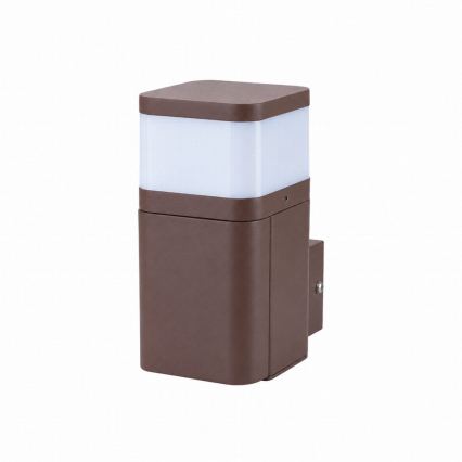 BRILAGI - Applique murale extérieure avec prise SCHUKO PILLAR 1xG9/11W/230V IP44 marron