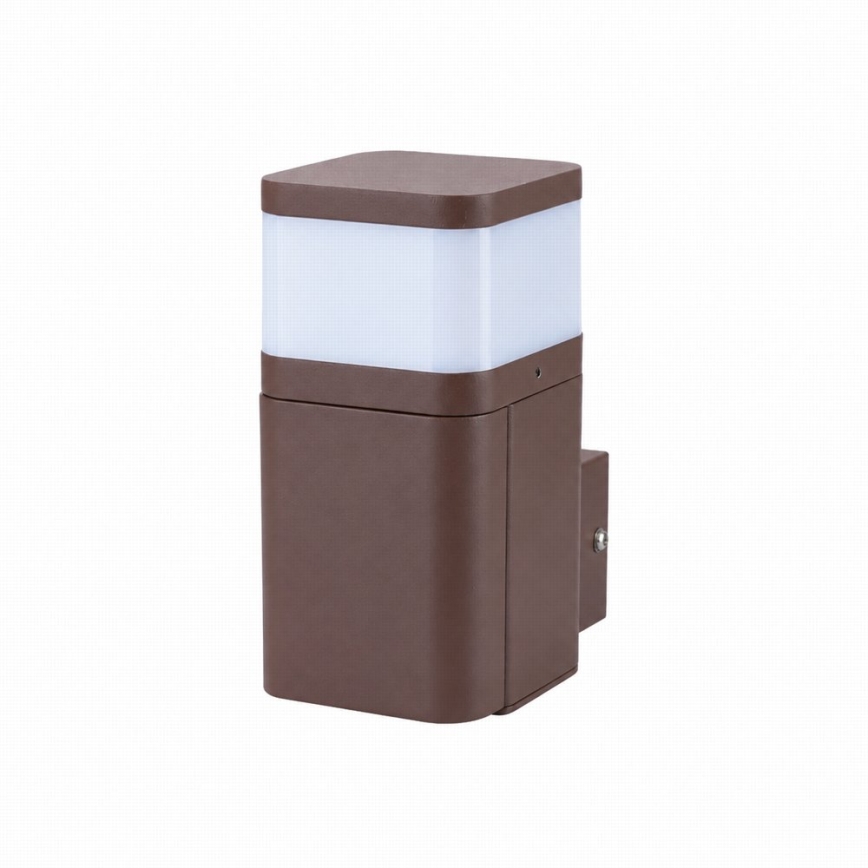 BRILAGI - Applique murale extérieure avec prise SCHUKO PILLAR 1xG9/11W/230V IP44 marron