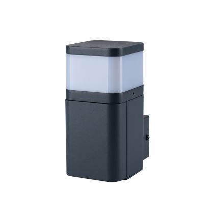 Brilagi - Applique murale extérieure avec prise SCHUKO PILLAR 1xG9/11W/230V IP44 anthracite