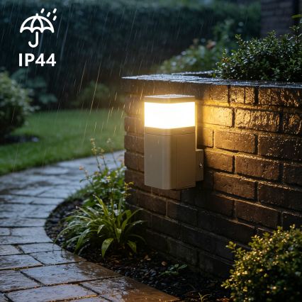 BRILAGI - Applique murale d'extérieur avec prise SCHUKO PILLAR 1xG9/11W/230V IP44 gris