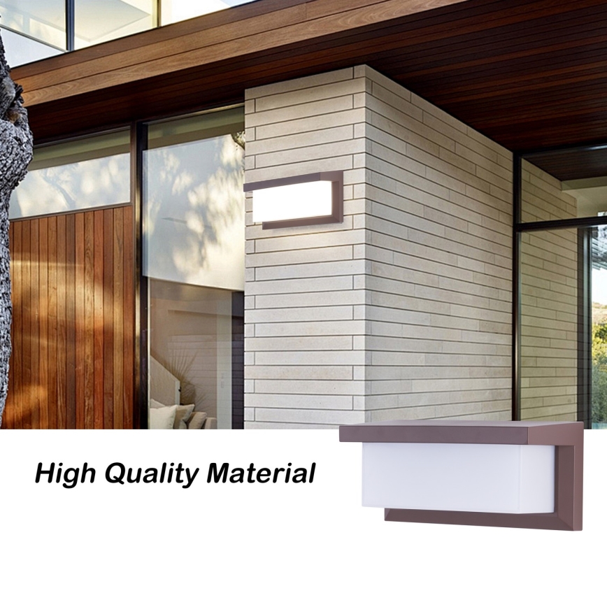 Brilagi - Applique murale d'extérieur BRICKY 1xE27/60W/230V marron IP54