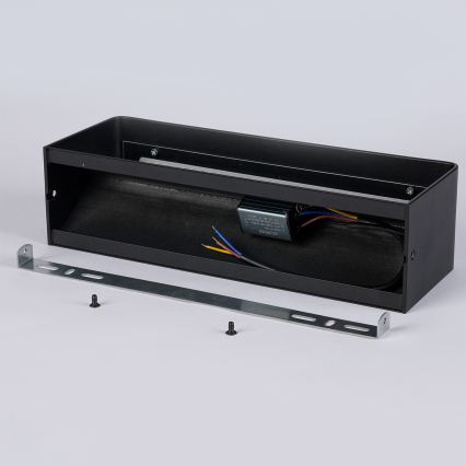 Brilagi - Applique murale d'extérieur DONNANI LED/12W/230V 30 cm noire IP44