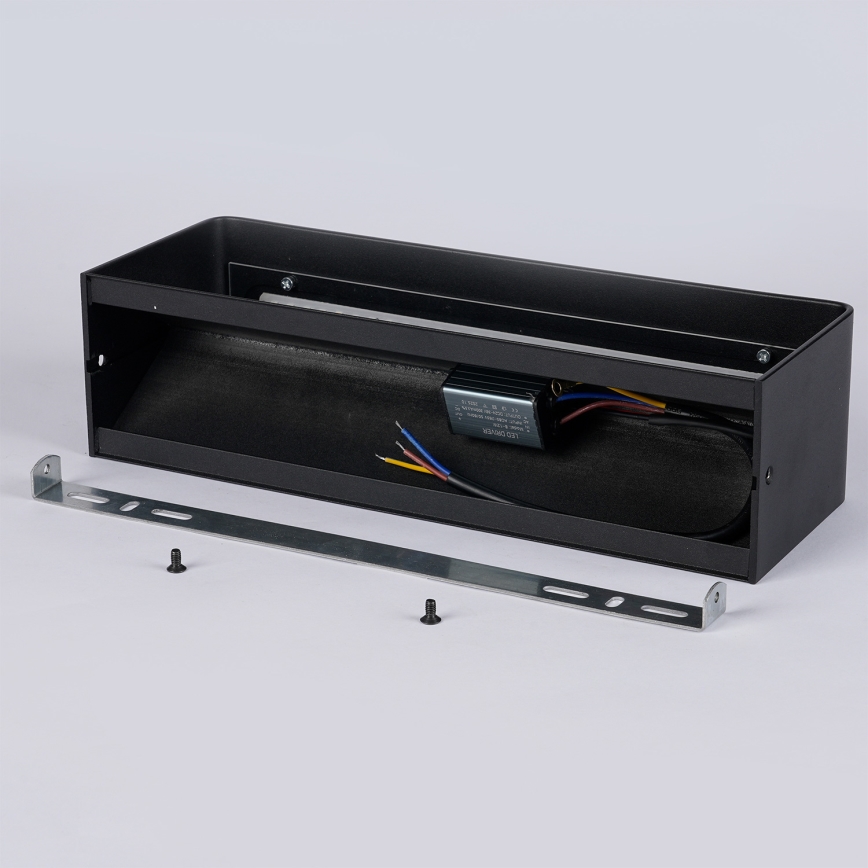 Brilagi - Applique murale d'extérieur DONNANI LED/12W/230V 30 cm noire IP44