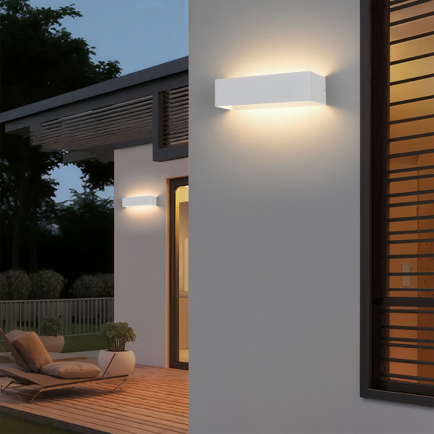 Brilagi - Applique murale d'extérieur DONNANI LED/12W/230V blanche IP44