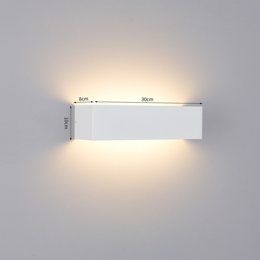 Brilagi - Applique murale d'extérieur DONNANI LED/12W/230V blanche IP44