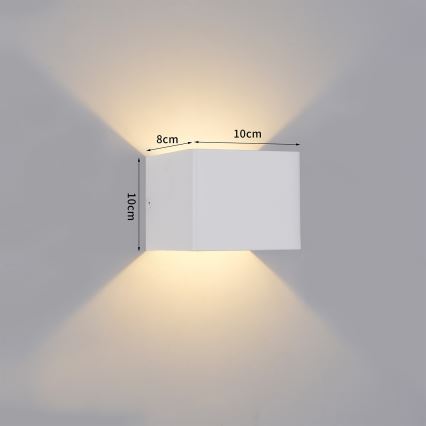 Brilagi - Applique murale d'extérieur DONNANI LED/5W/230V 10 cm blanc IP44