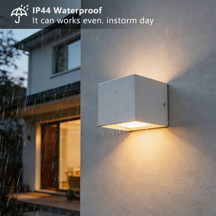 Brilagi - Applique murale d'extérieur DONNANI LED/5W/230V blanche IP44