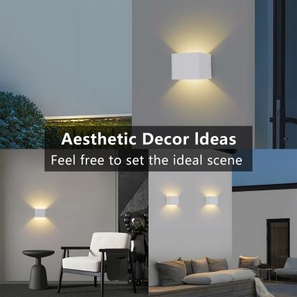 Brilagi - Applique murale d'extérieur DONNANI LED/5W/230V blanche IP44