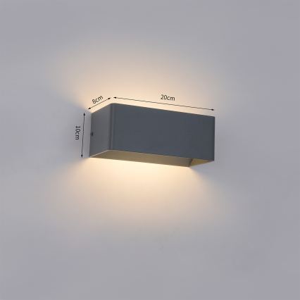 Brilagi - Applique murale d'extérieur DONNANI LED/7W/230V anthracite IP44