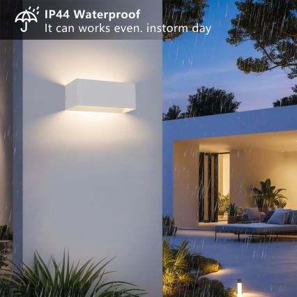 Brilagi - Applique murale d'extérieur DONNANI LED/7W/230V blanche IP44