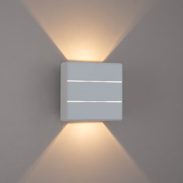 Brilagi - Applique murale d'extérieur DOUBLERAY LINE LED/6W/230V blanche IP54