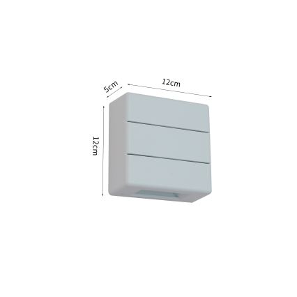 Brilagi - Applique murale d'extérieur DOUBLERAY LINE LED/6W/230V blanche IP54